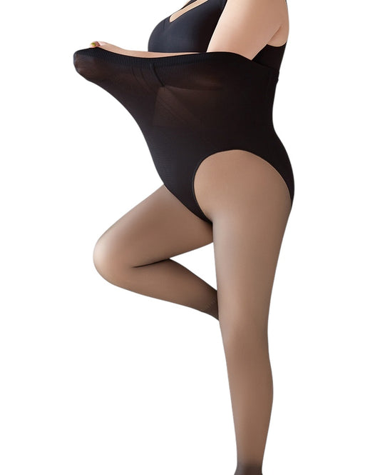 Pomapoma Invisible Thermal Tights - Glossy Sheer Black