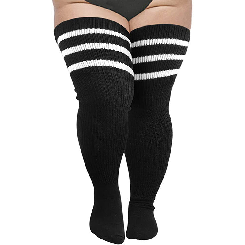Women's Plus Size Cotton Knee High Socks - 250g Pomapoma