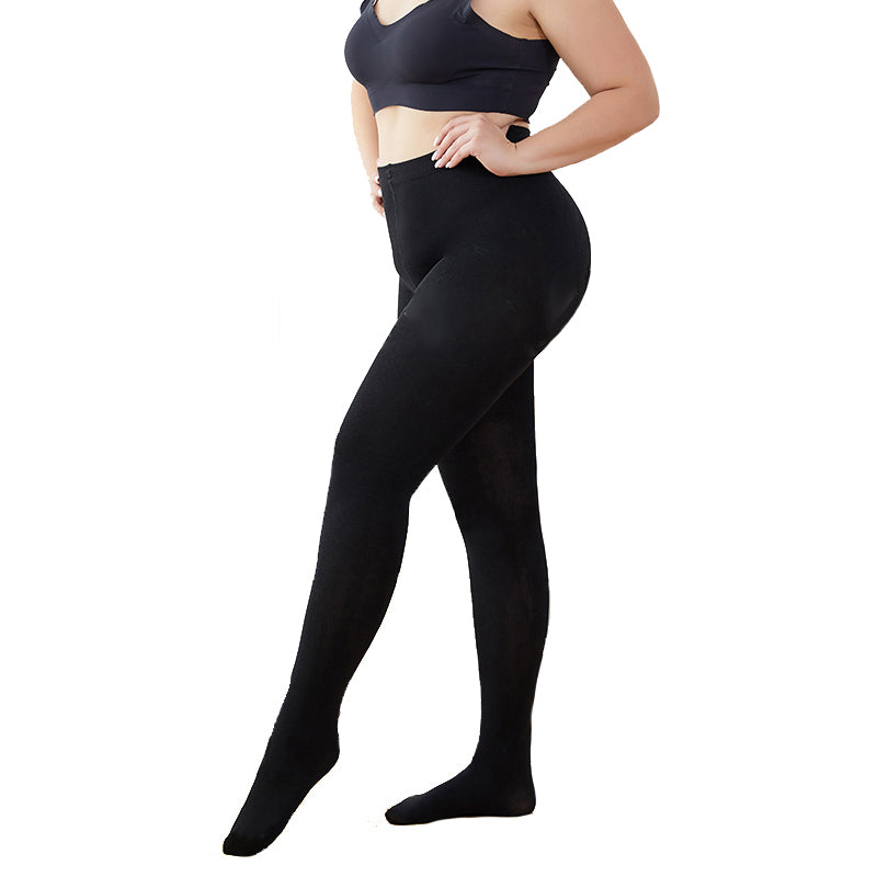 Plus size thermal tights 600den in black, 4.99€